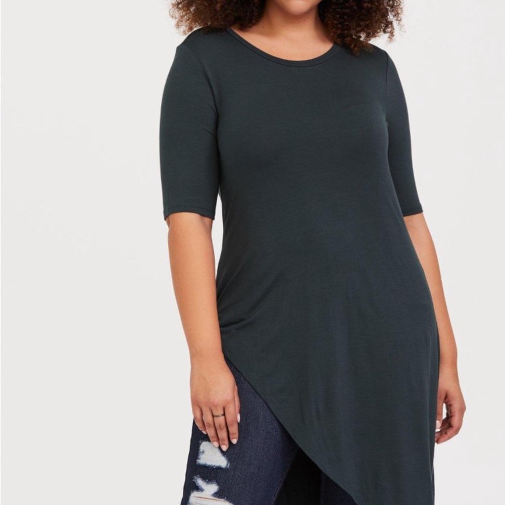 2 pc bundle Torrid NWT Super Soft Side Knot TUNICS $78  Sz 0/12  Wine and Grey